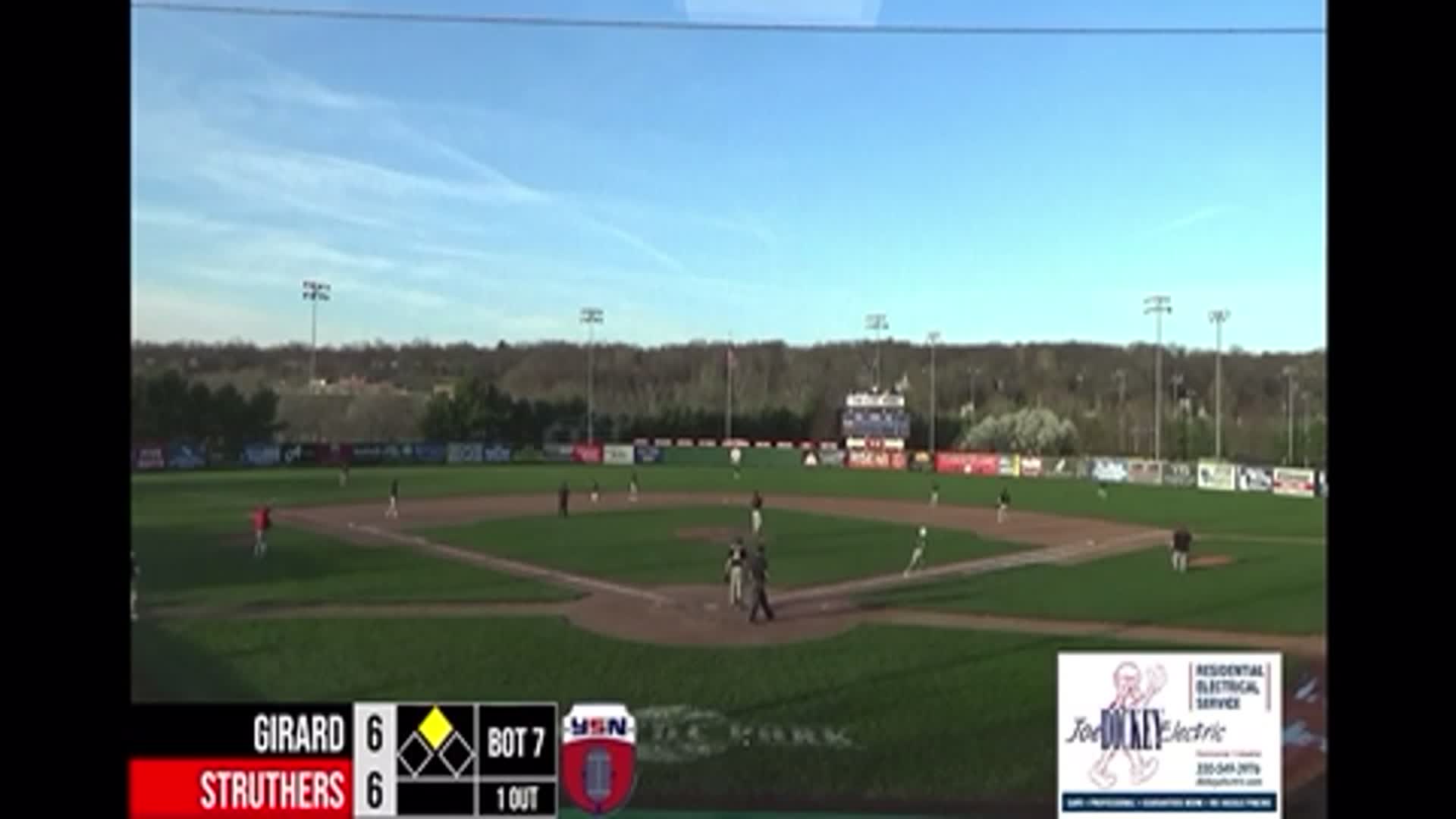 Baseball Recap: Struthers Takes a Loss