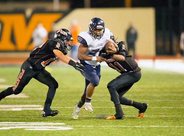 Freedom's Ronnie Rivers helped the No. 4 Falcons past Pittsburg 41-38.