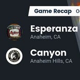 Football Game Recap: Canyon Comanches vs. Esperanza Aztecs