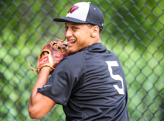 Beyond being one of the country's top athletes, and, according to coaches, a superb leader and teammate, Whitehouse (Texas) senior Patrick Mahomes is a tremendous competitor as demonstrated by the look on his face during a bullpen session. 