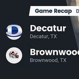 Football Game Recap: Brownwood Lions vs. Decatur Eagles