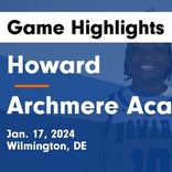 Archmere Academy has no trouble against Howard