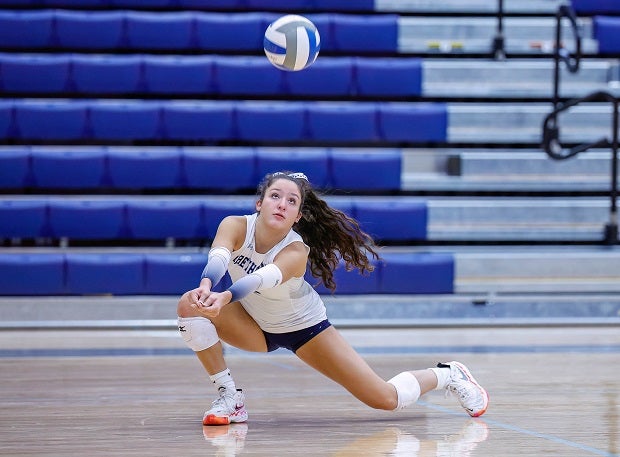 Libero Dayla Ortiz leads No. 20 Pope into the Georgia 6A finals on Saturday against No. 21 Alpharetta in a MaxPreps Top 25 showdown. (Photo: Cecil Copeland)