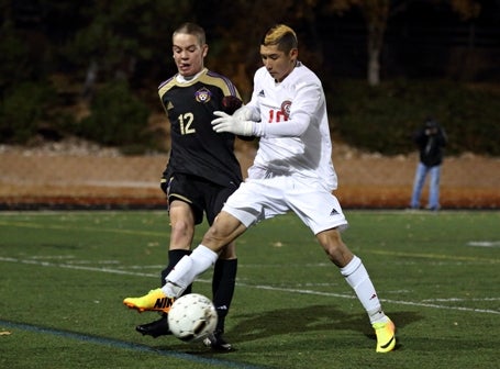 Smoky Hill senior Kevin Del Mazo (white jersey) is the reigning player of the year in Class 5A. The Colorado boys soccer season kicks off Aug. 21.