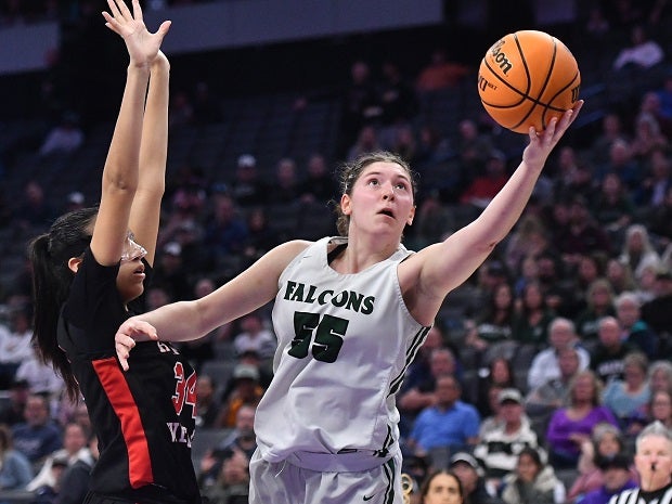 Colfax's Juliette James scored a team-high 18 in the Falcons' 60-45 loss to Harvard-Westlake on Saturday in the CIF D-II title game. (Photo: David Steutel)