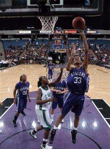 Pittsburgh-bound Kyra Dunn (33) likes playing in Arco Arena.