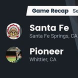 Football Game Recap: Santa Fe Chiefs vs. Whittier Cardinals