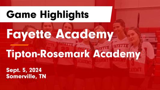 Volleyball Game Recap: Fayette Academy Comes Up Short