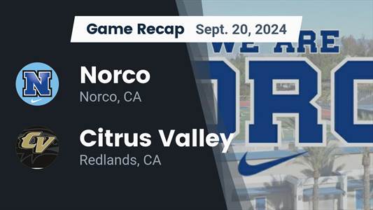 Football Recap: Norco Falls Despite Big Games from  Joseph Stoff