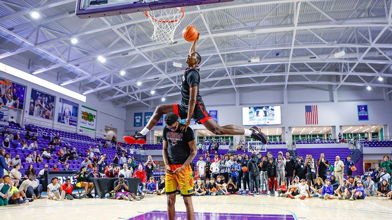 Watch: Baasil Saunders of Imhotep Charter wins City of Palms Classic slam dunk contest