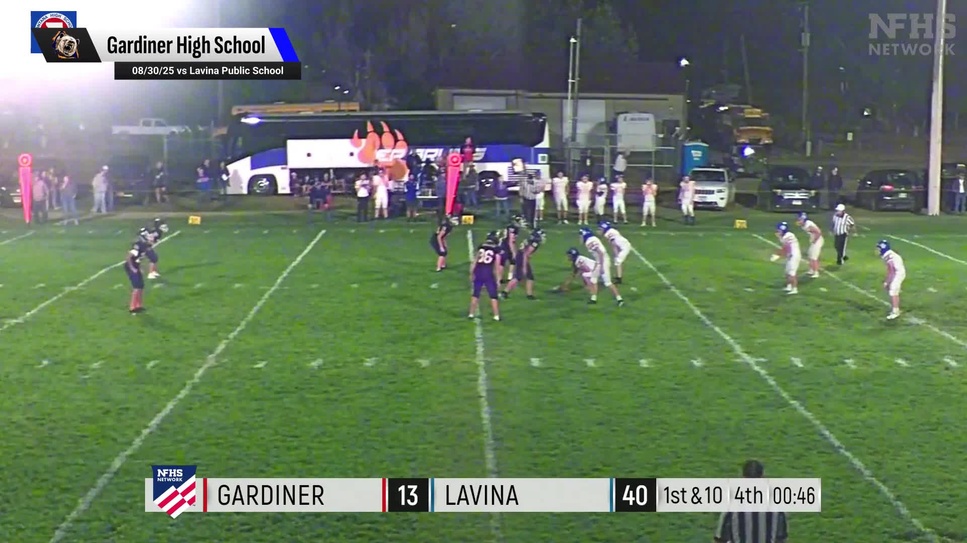 Football Recap: Gardiner Takes a Loss