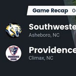 Football Game Recap: Southwestern Randolph Cougars vs. Providence Grove Patriots