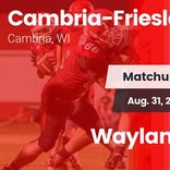 Football Game Recap: Wayland Academy vs. Cambria-Friesland