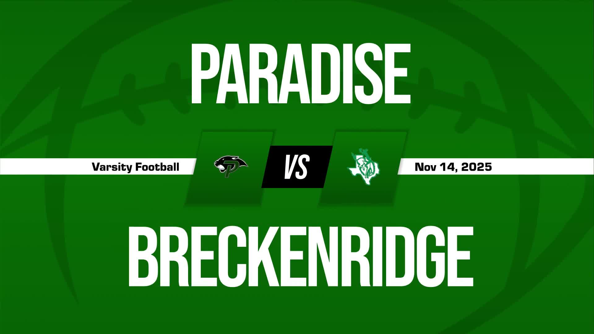 Football Game Preview: Paradise Panthers vs. Jim Ned Indians + How To Watch