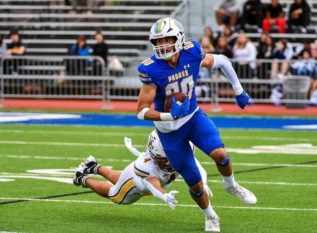 Serra of San Mateo (Calif.) enters this week's media composite top 25 rankings as the 10-0 Padres enter the postseason looking to return to the CIF Open Division finals. (Photo: Mark Neuling)