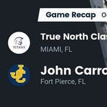 Football Game Recap: John Carroll Catholic Rams vs. True North Classical Academy Titans