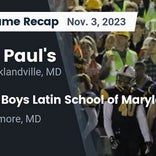 Football Game Recap: St. Paul&#39;s Crusaders vs. Boys Latin Lakers