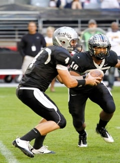 Hamilton lost quarterback Blake Kemp,running back Kendyl Taylor and many otherkey players from last year's runner-up team.