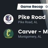 Football Game Recap: Pike Road Patriots vs. Carver Montgomery Wolverines