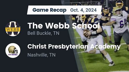 Football Recap: The Webb School Finds Home Field Redemption Against Davidson Academy