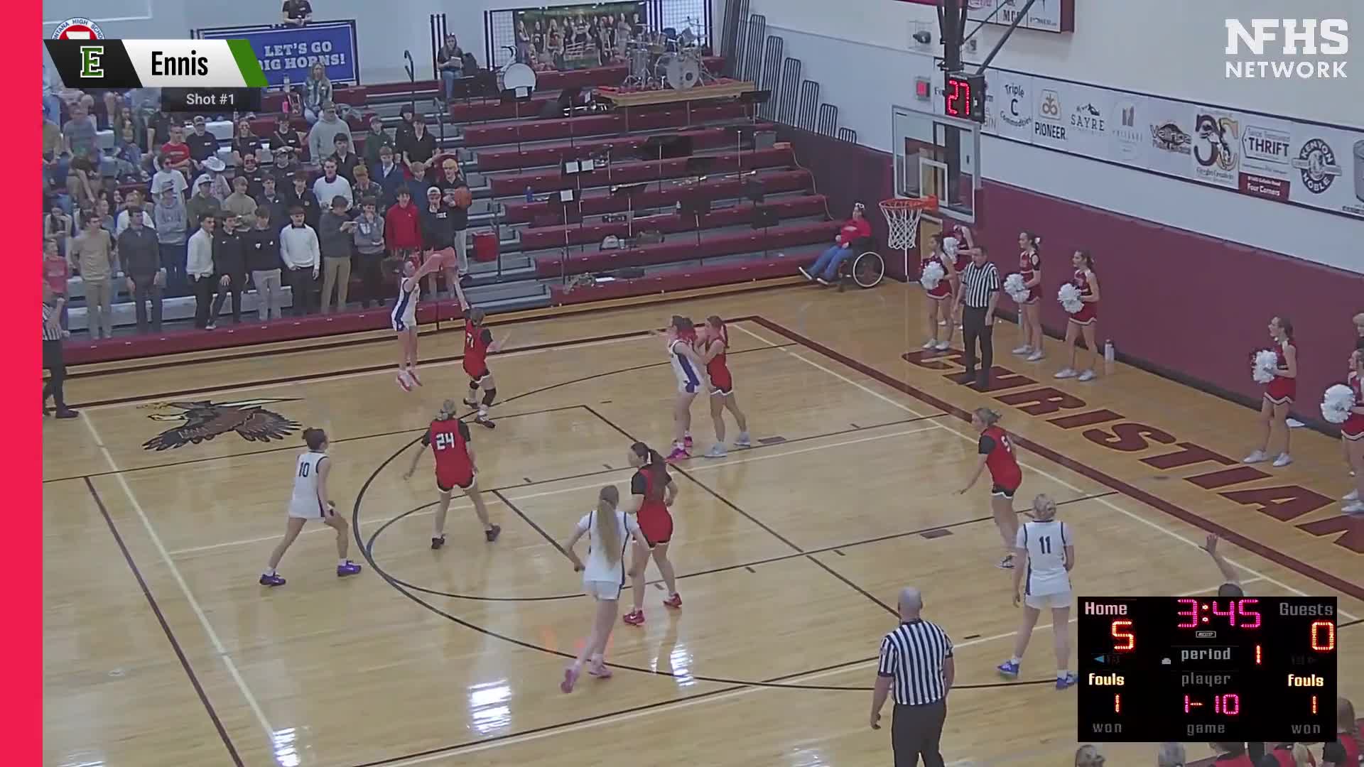 Basketball Recap: Ennis'  Victory  on Friday Extends Winning Streak to Four + How To Watch