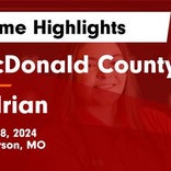 McDonald County takes loss despite strong efforts from  Carlie Martin and  Jamie Washam