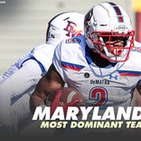 Most dominant football teams from Maryland