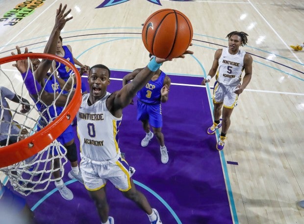 Duke signee Dariq Whitehead of Montverde Academy skies for the layup.