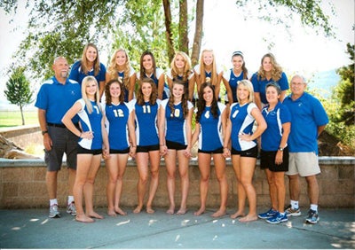 Crook County High School volleyball team.