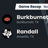 Football Game Recap: Burkburnett Bulldogs vs. Randall Raiders
