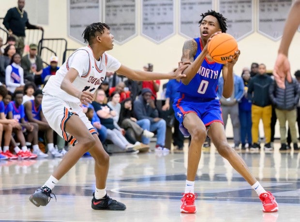 Five-star junior Isaiah Evans exploded for a school record 62 points on Tuesday night to send his team to the state semifinals. (Photo: Brad Arrowood)