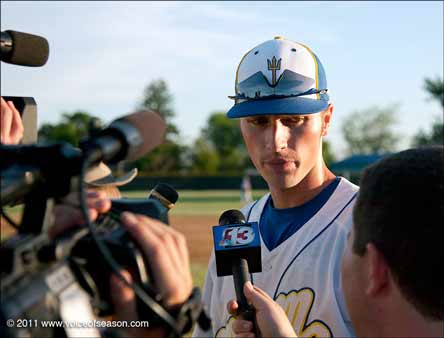 Coach Justin Dehmer is certain to see more media coverage as his team tries to overtake Portsmouth (N.H.) for the longest baseball winning streak.