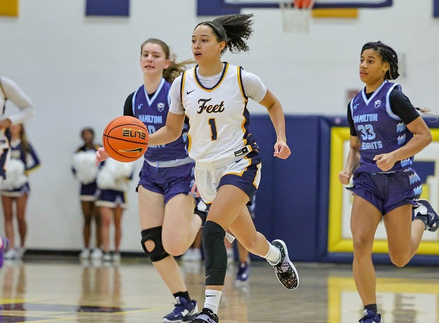 The Webb School's Bree Robinson nearly led the Feet to an upset of No. 2 Sidwell Friends on Saturday in the GEICO Girls Basketball Invitational. Webb School enters the MaxPreps Top 25 at No. 14 this week. (Photo: Carl Edmondson Jr.)