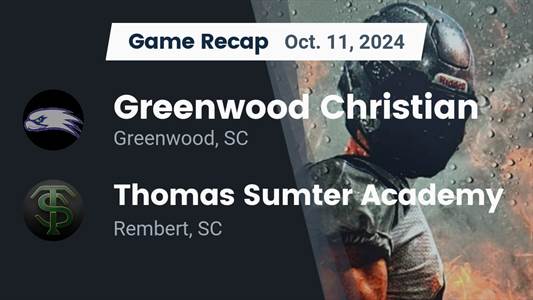 Football Recap: Maximus Moreno and  Micah Wierscham Pace Thomas Sumter Academy Defense
