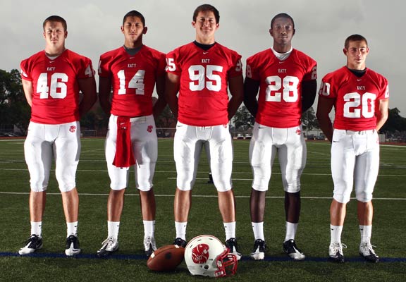 From left to right: Bo Brown, Brooks Haack, Jake Grode, Adam Taylor and Drake Dowling.