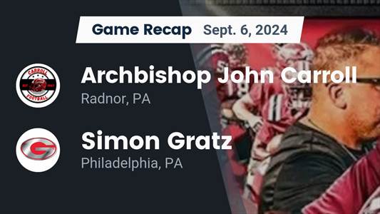 Football Game Preview: Archbishop Carroll Plays at Home