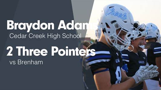 Braydon Adams Game Report: @ Crockett