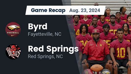 Football Recap: Red Springs Comes Up Short Despite  Taquan (TJ) 