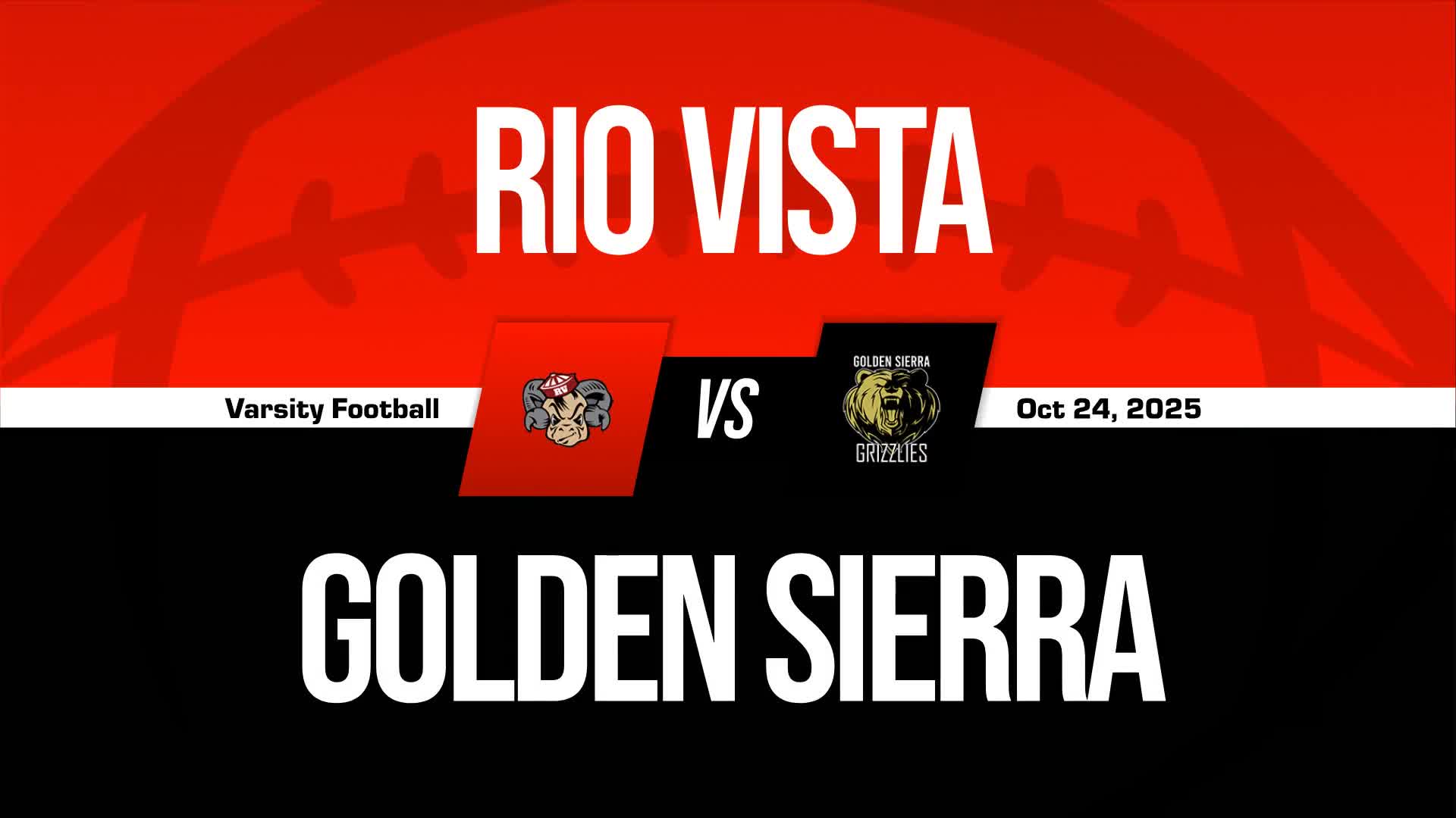 Football Recap: Ethan Friedel's Big Game Can't Quite Lead Rio Vista over Golden Sierra + How To Watch