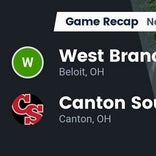 Football Game Recap: West Branch Warriors vs. Canton South Wildcats