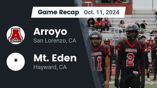 Football Recap: Arroyo's  Victory  on Friday Extends Winning Str