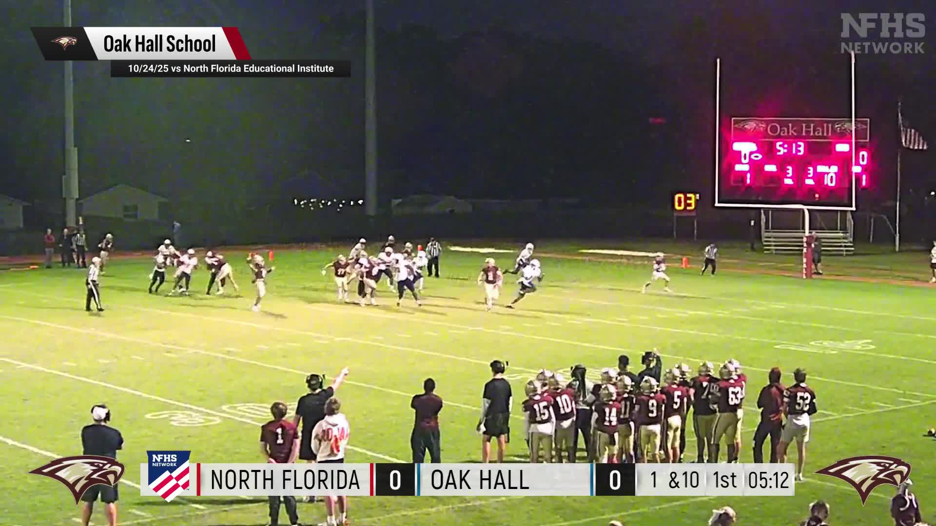 Football Recap: Oak Hall's Losing Streak Snapped at Four Games + How To Watch