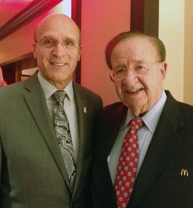 Allocco with Morgan Wootten.