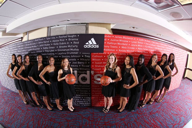 The East girls squad before the formal dinner.  