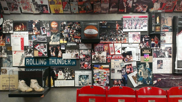 The massive and impressive display of the Chicago Bulls. 