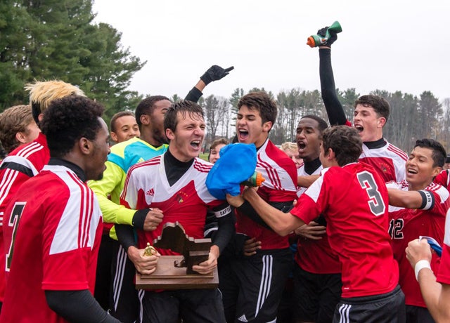 South Kent captured the 2015 NEPSAC Class B boys soccer championship on Nov. 22, defeating Lawrence Academy.