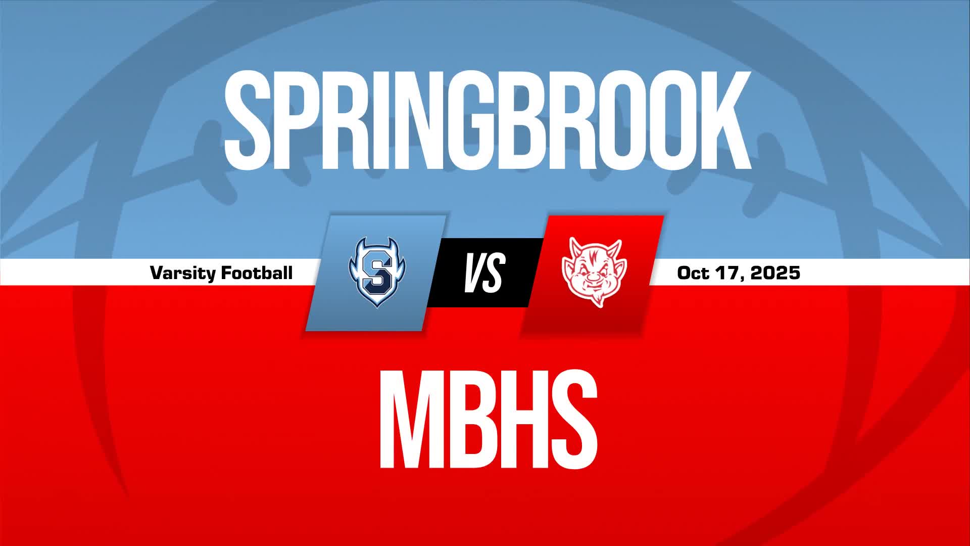 Football Recap: Blair Has No Trouble Against Springbrook
