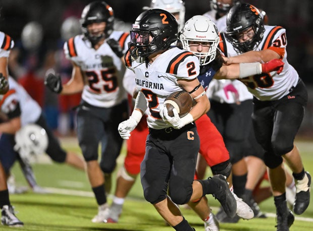 Trevor Rund (2) is the Grizzlies leading rusher and top cornerback.