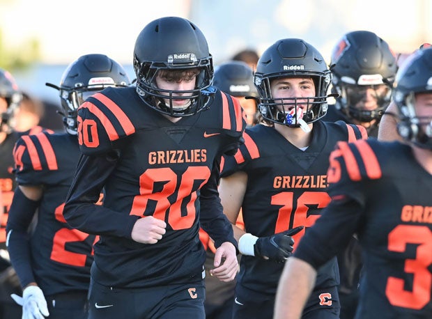 Grizzlies take the field before their game with Antioch, a 48-20 win.