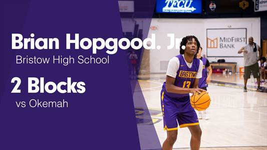 Brian Hopgood. jr. Game Report: vs Perkins-Tryon
